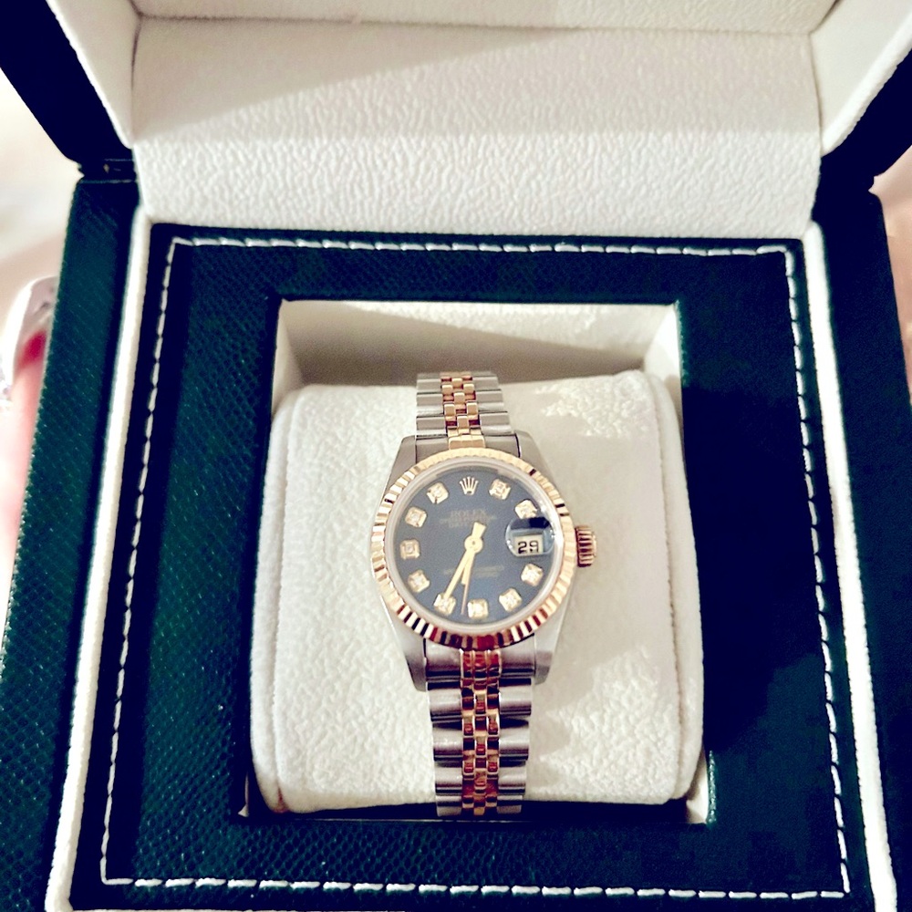 26 mm Rolex blue face